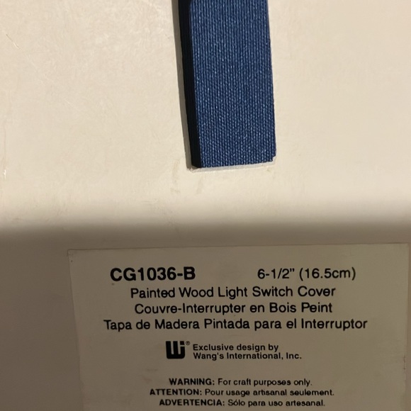 Two Painted Light Switch Covers With Religious Sayings. 6 1/2” - Picture 4 of 4